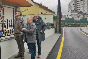 Calle Wesceslao Fernández Flórez después de que el Concello invirtiese 200.000 euros