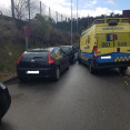 Ambulancia trafico obstaculizado hospital salnes