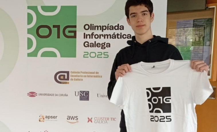 Xoel Ageitos Somoza, de Ribeira, se lleva el aprendizaje en su segunda cita en la Olimpiada Informática Galega