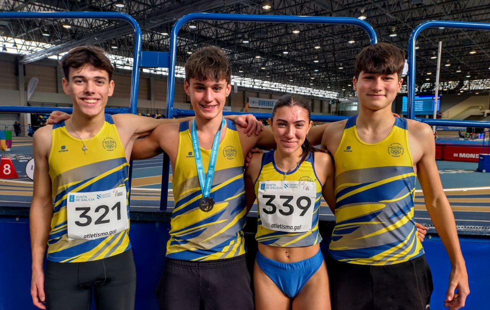 El Atletismo Barbanza logra tres medallas en los Autonómicos Sub 18 y Sub 20