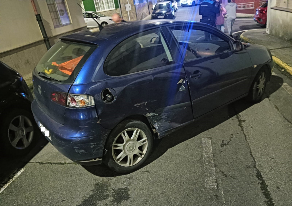 Coche implicado accidente en a pobra