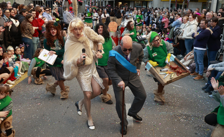 La sátira triunfa en Vilagarcía. Estos son los ganadores del Desfile de Entroido