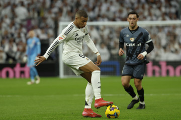 El delantero del Real Madrid Kylian Mbappé