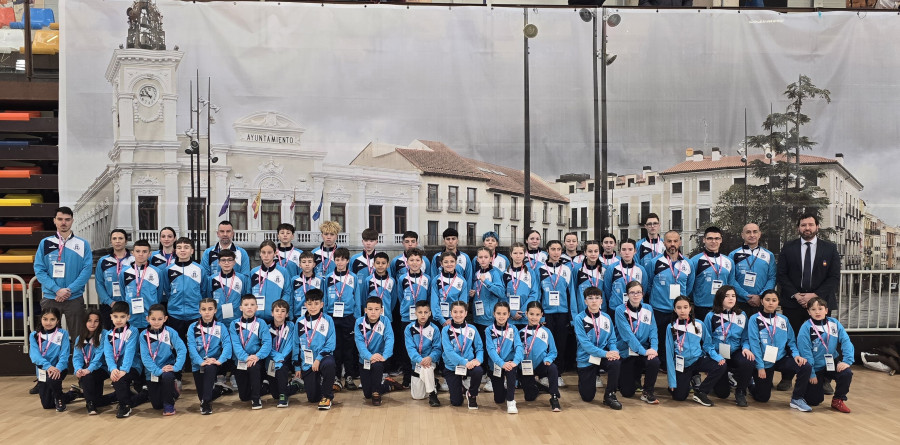 Galicia se lleva la plata en el infantil de Kenpo con sabor arousano