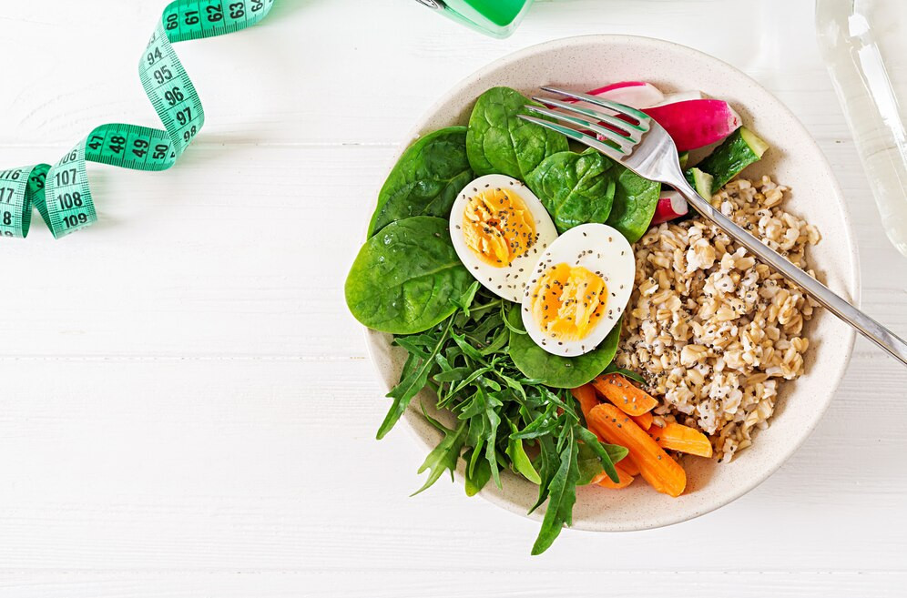 Concepto comida sana estilo vida deportivo almuerzo vegetariano desayuno saludable nutricion apropiada vista superior endecha plana 2829 6082